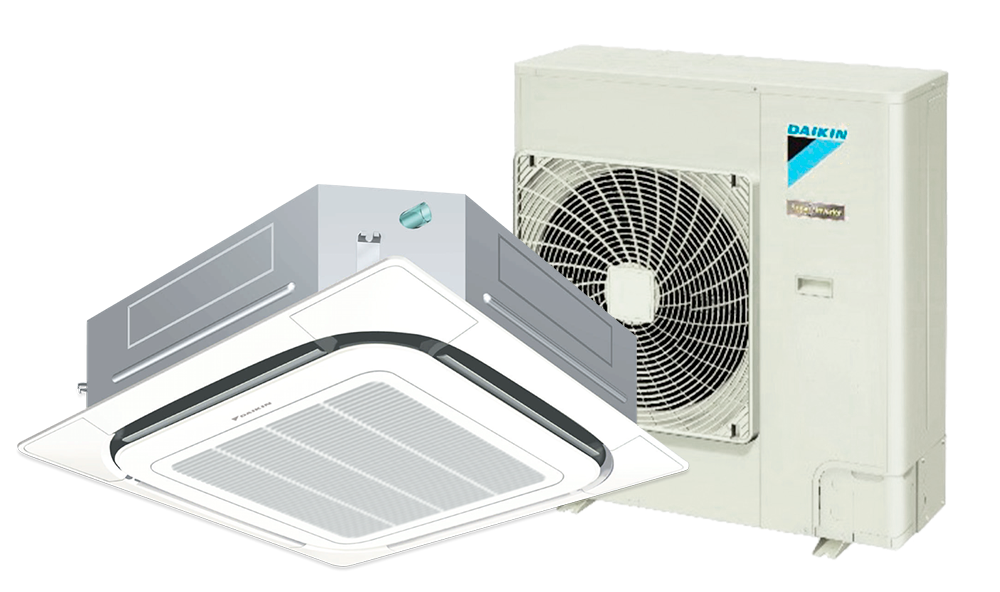 Ar-Condicionado Inverter Daikin Skyair Cassete 4 Vias 30.000 Btus Quente/Frio 220V