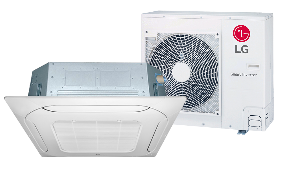Ar-Condicionado Inverter LG Cassete 4 Vias 36.000 Btus Quente/Frio 220V