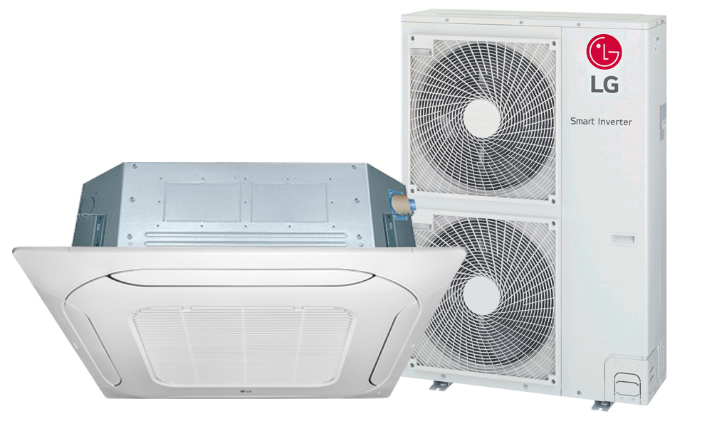 Ar-Condicionado Inverter LG Cassete 4 Vias 60.000 Btus Quente/Frio 220V